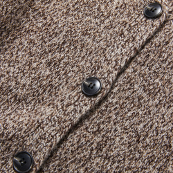 高品質羊毛V領背心，100%羊毛，淺棕色，260118-1 第4張的照片