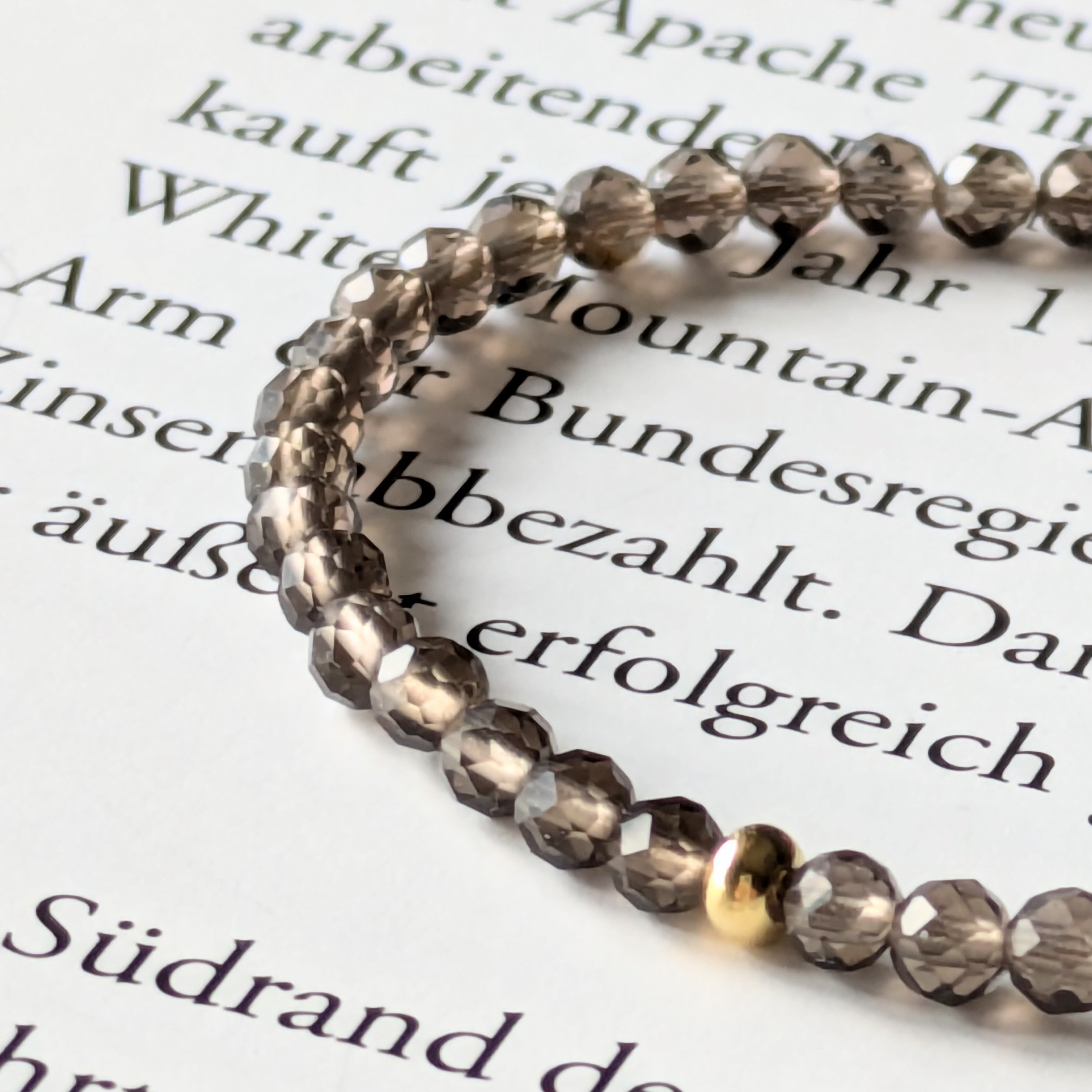 スモーキークオーツ✴︎All14Kgf✴︎40cmネックレス