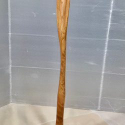 天然木 けやき マグネット式靴べら／スタンドセット 一点物 手造り