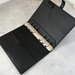 システム手帳】バイブルサイズ/フランス産エプソンレザー／総手縫い