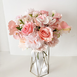 完成品】チューリップブーケ（ブートニア付き）アーティフィシャル