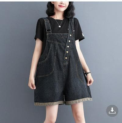 ❤️大きいサイズ❤️ レディース サロペット　パンツ　ショート　デニム　新品