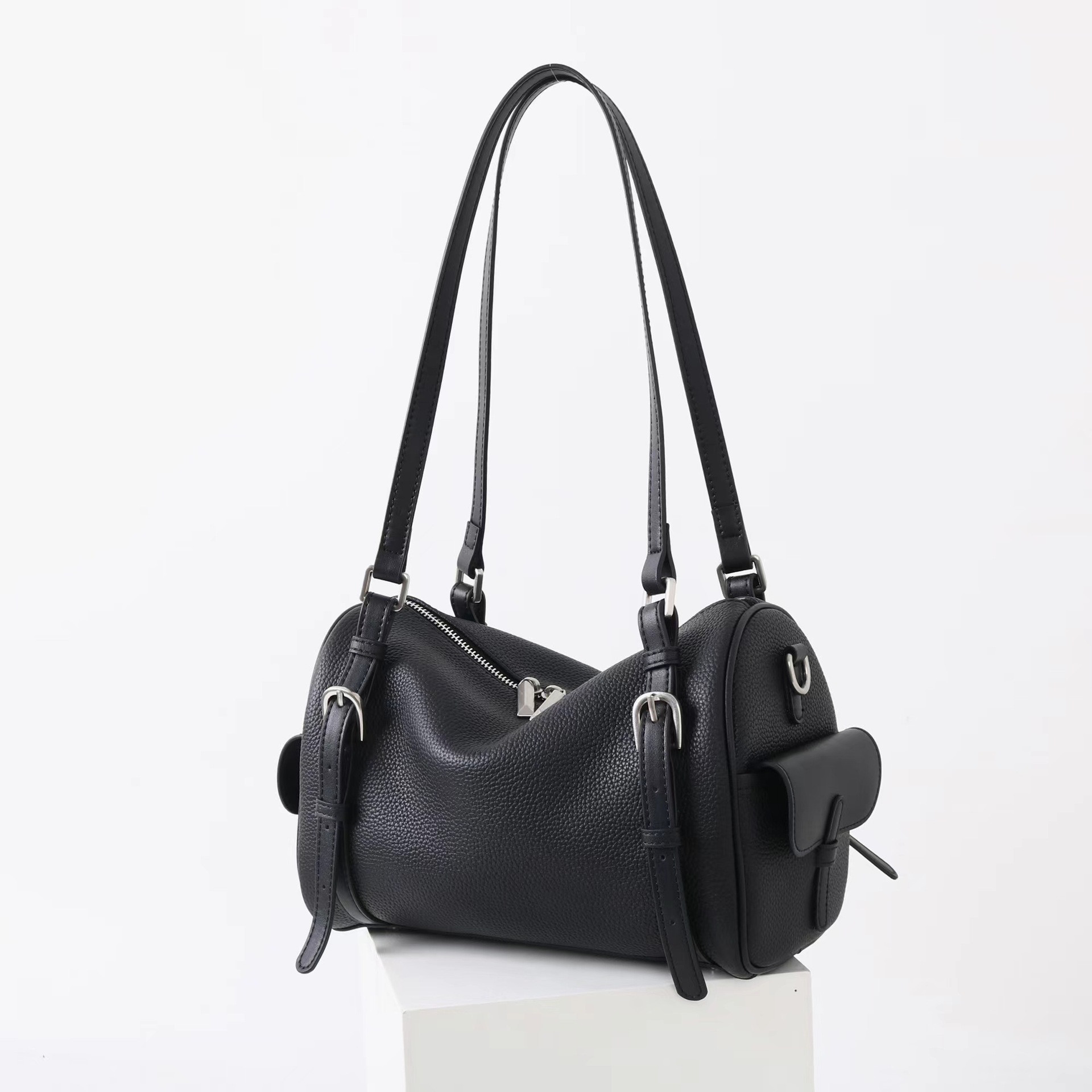 上質レザー 3WAYボストンバッグ｜手提げ・肩掛け・斜め掛け対応 通勤・デイリー用