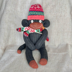 デニムリメイク ハートキーホルダー バックチャーム キーホルダー plum