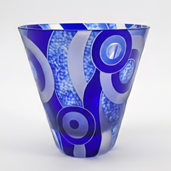 切子サンドブラストコラボグラス 2枚目の画像