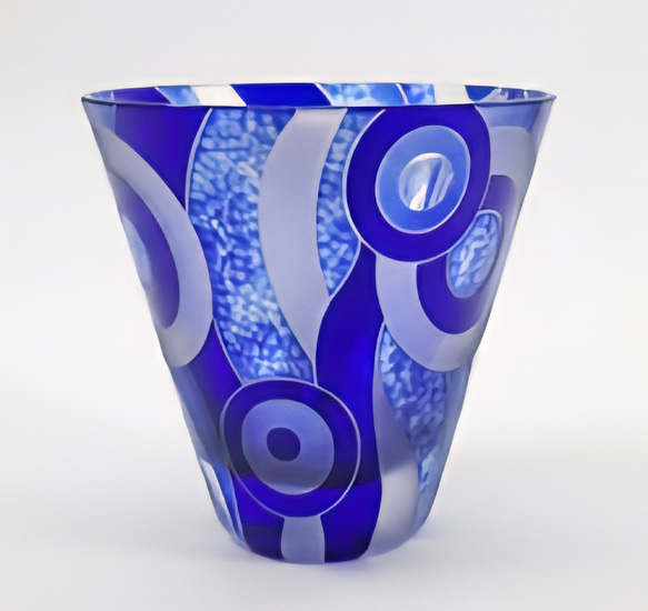 切子サンドブラストコラボグラス 2枚目の画像