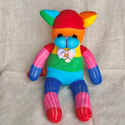 デニムリメイク ハートキーホルダー バックチャーム キーホルダー plum