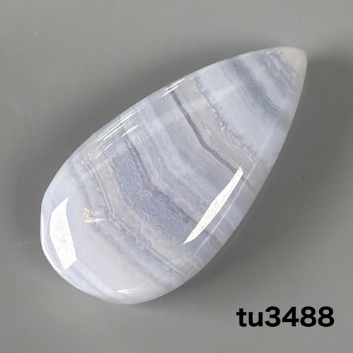 高品質 ブルーレースアゲート 23ミリ ルース Tu3488 天然石 pinky 通販