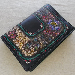 レザー単行本カバー 刻印＆拭き染め ブックカバー 8Peaks 通販