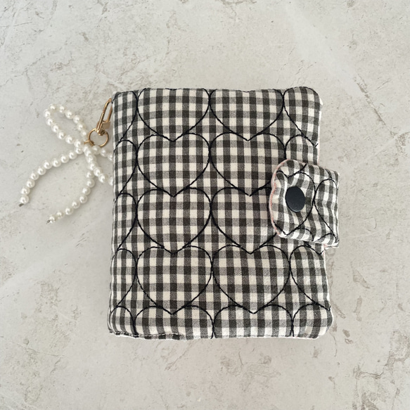 ましかくバインダーカバー＆バインダーセット ハートキルティング 韓国