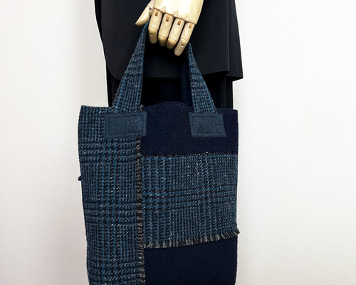 ネップツイード・グレンチェック & バスケットウィーブ・ツイード de