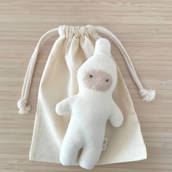 ピンナポ オーガニックコットン 鈴入りぬいぐるみ 6枚目の画像