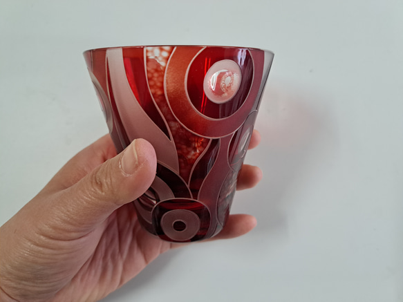 切子サンドブラストコラボグラス 4枚目の画像