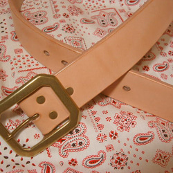 幅45ミリ6ミリ厚ヌメ革ベルトG21バックル 極厚ベルト その他