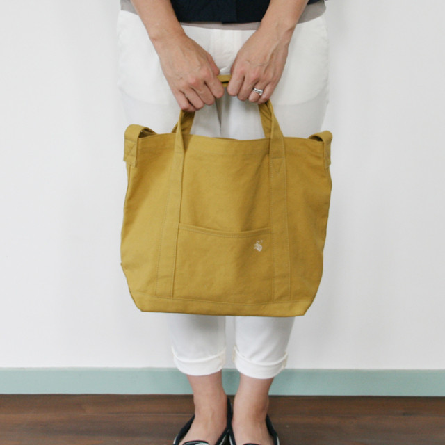 刺繍入り　2WAY　帆布トートバッグ