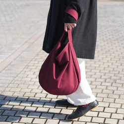 最終SALE 古布リメイク 酒袋 柿渋染め 手織り木綿 斜め掛け