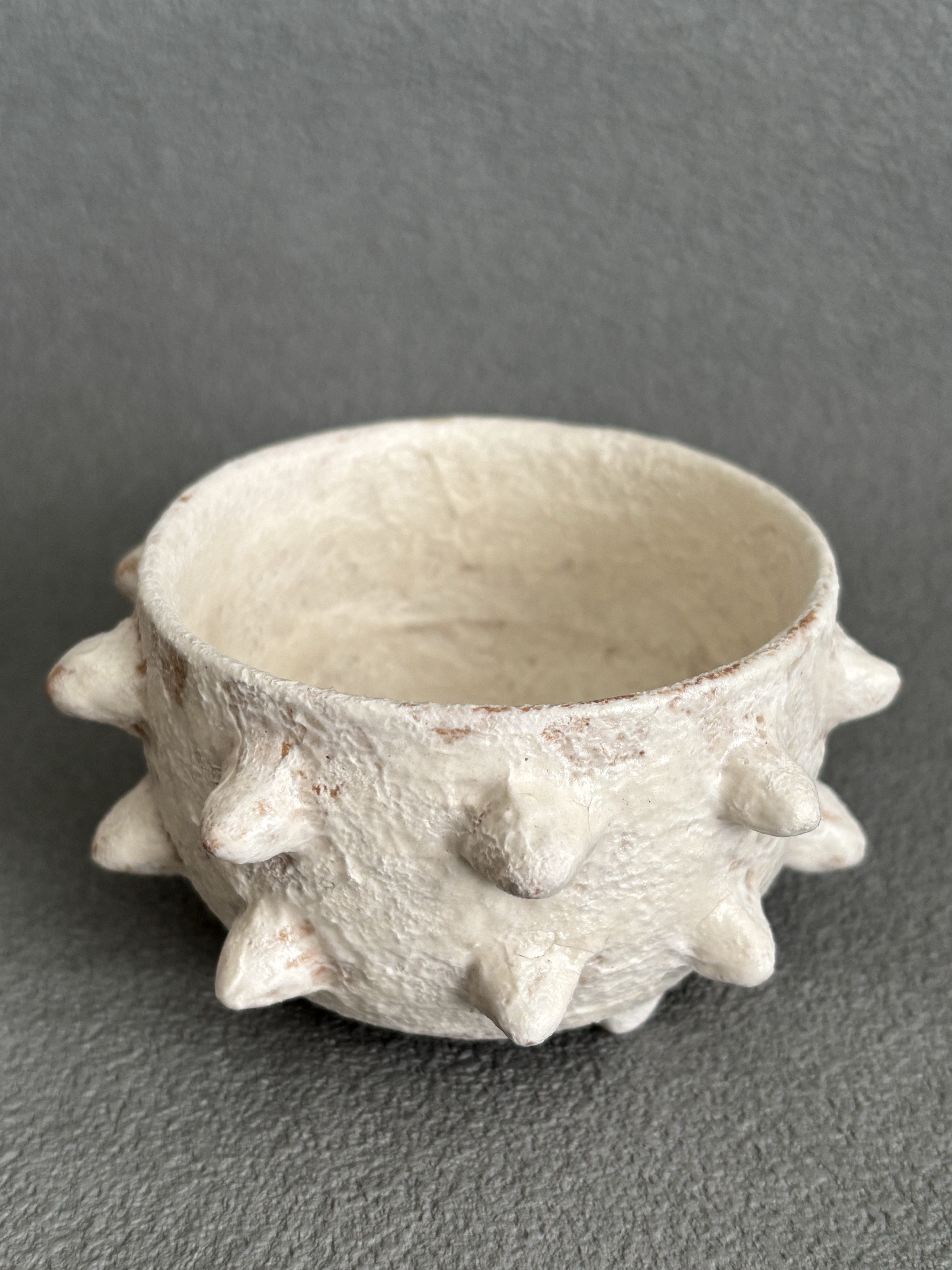 トゲトゲカップ白　ぐい呑み　小鉢　UC-2