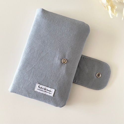 S.M.Lサイズ用あり コットンリネン ソフトソリッド マルチケース 母子