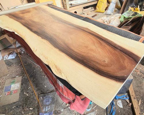 モンキーポッド 一枚板 ダイニング テーブル ウォールナット