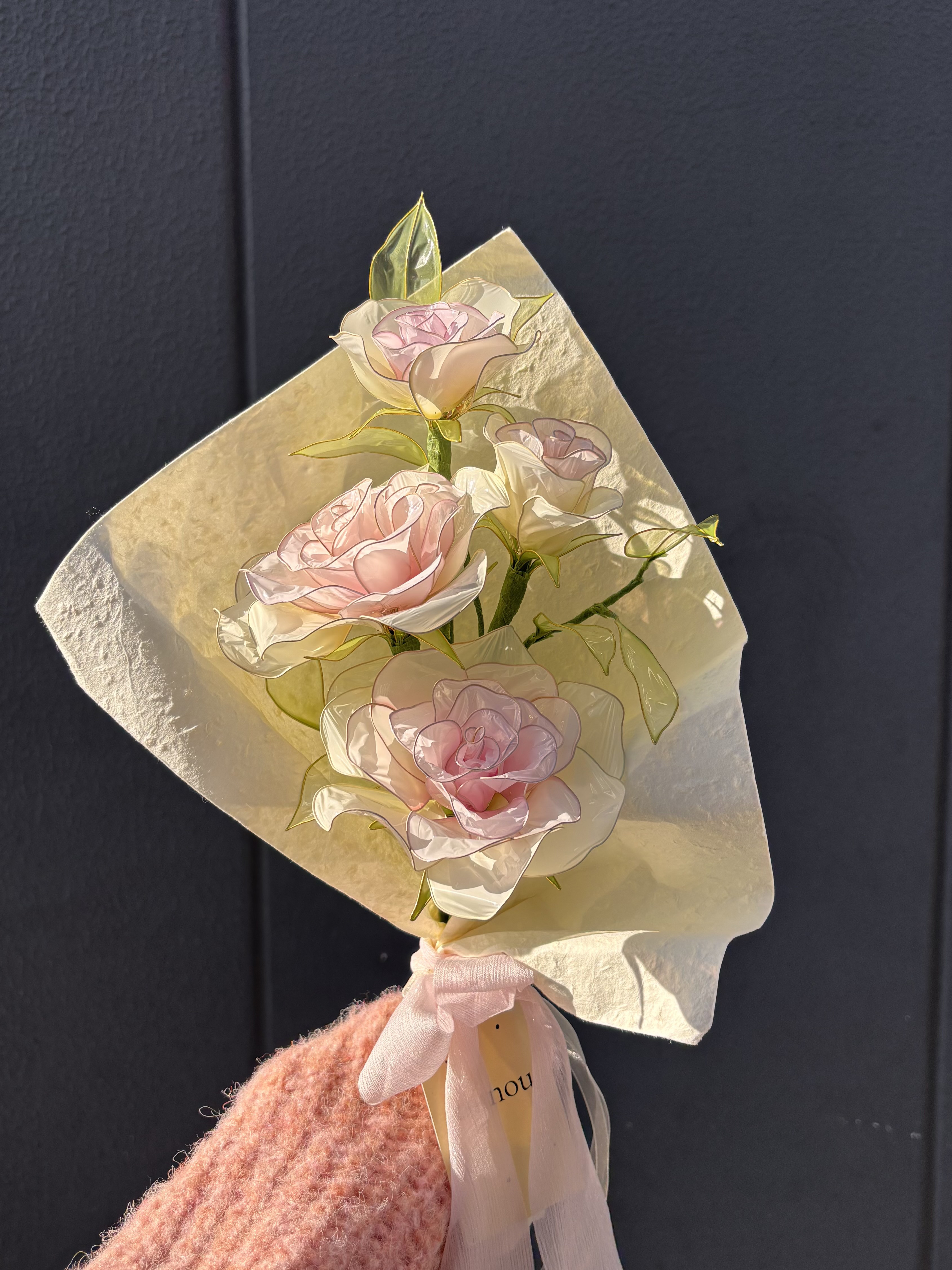 ひかりに溶けるローズブーケ | 枯れない大きな花束