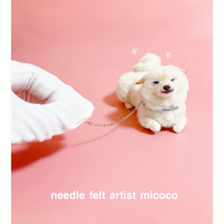 □送料無料□羊毛フェルト柴犬｜柴犬｜白柴｜豆柴｜カスタムブライス