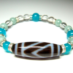 白蛇天珠/エメラルド ブレスレット kirara.gem 通販 19356792｜Creema