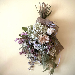 再販！！H50cm アナベルとフーセンポピーシックナチュラルなドライ