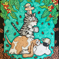 きのこの森 動物 マーカー ペン 原画 キノコ イラスト yoc 通販