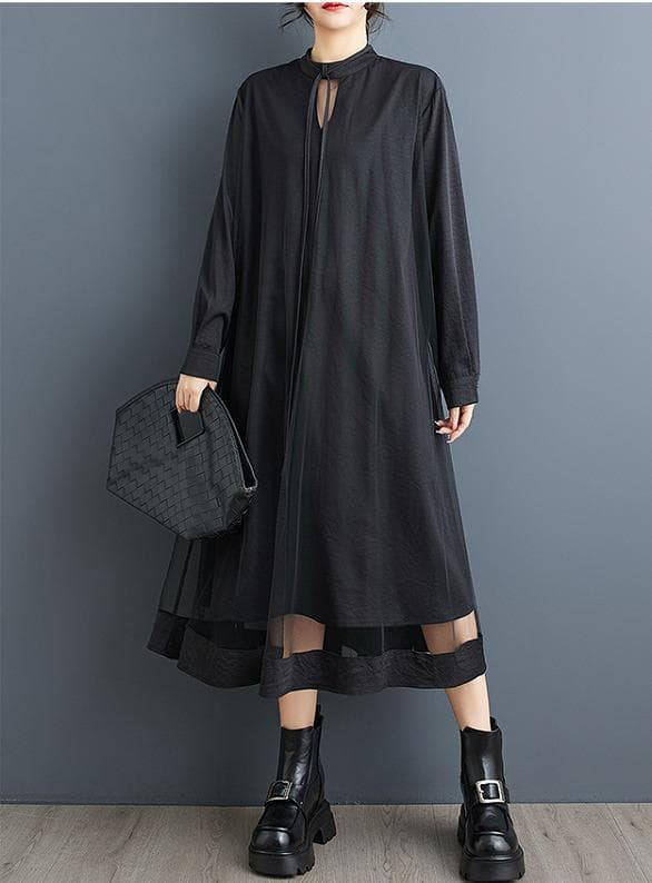 大きいサイズ ワンピース　シアー　レディース シアー　秋冬　春 新品 長袖