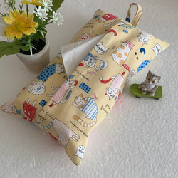 エコティッシュカバー☆マスクストッカー♪ハッピーにゃんこ♪4カラー 4枚目の画像