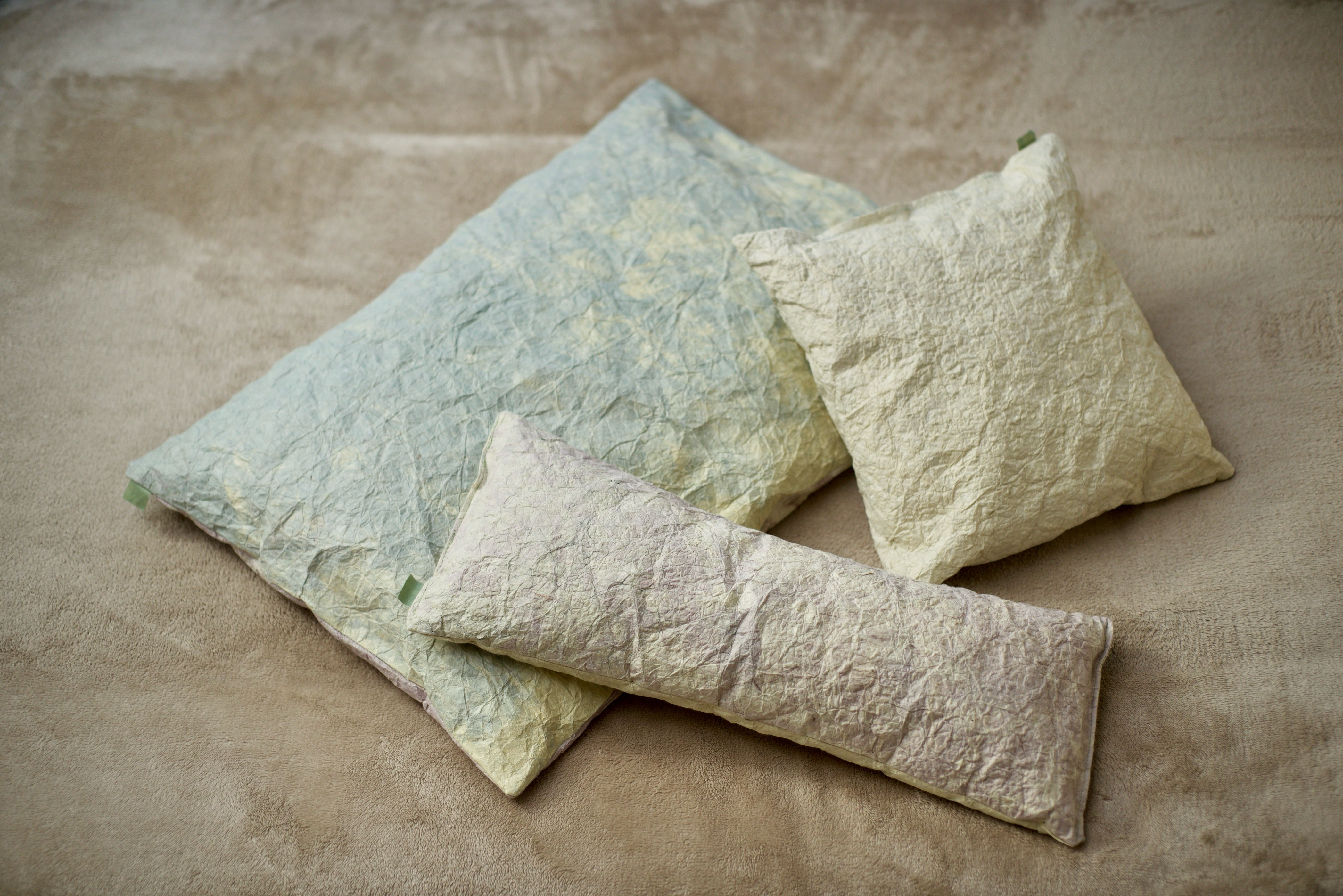 和紙でできた優しいまくら『forest pillow』