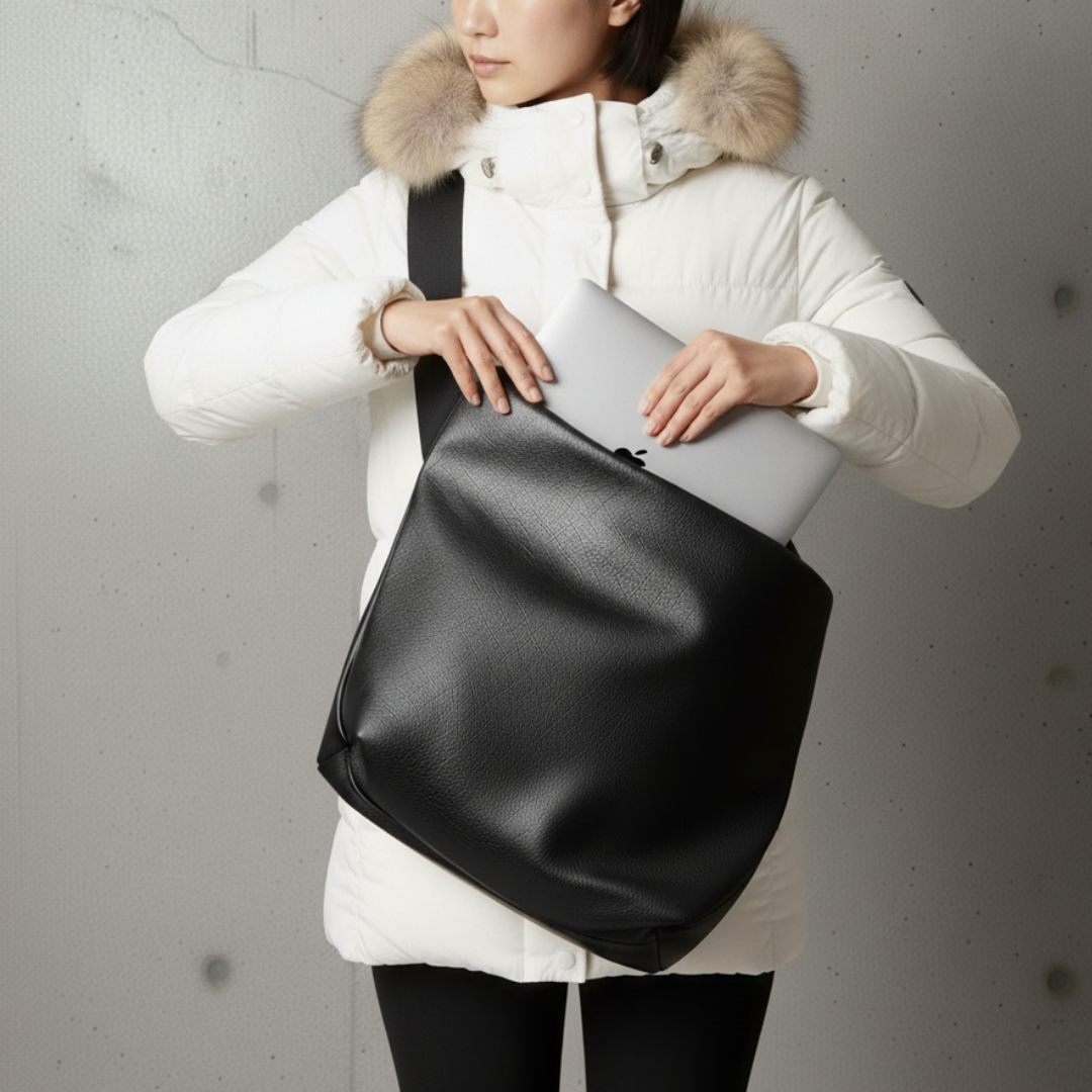 防水機能性レザーメッセンジャーバッグ メンズレディース兼用　通勤通学　GORE-TEX仕様 DRITTON G8ブラック 27,600円