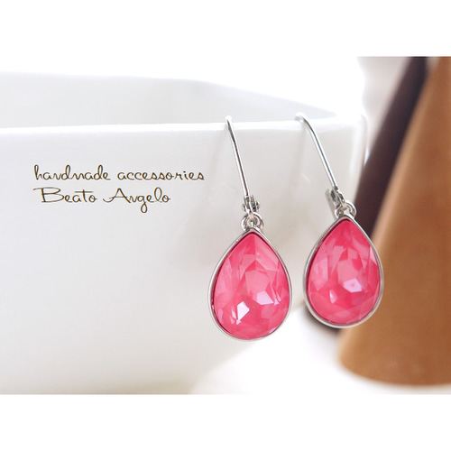 ✤スワロフスキー 4320のピアス(p-146) クリスタルダリアイグナイト S