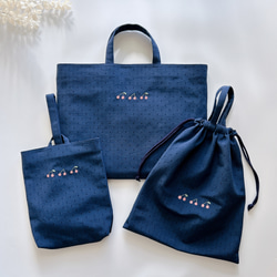 LL 45×40 持ち手あり】ピンク・リバティ・アデラジャ・巾着・縦45cm×横