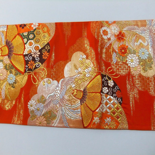 16)2420】200cm/西陣織・錦繡/タペストリー・テーブルランナー/和風/帯