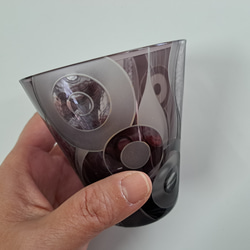 切子サンドブラストコラボグラス 3枚目の画像