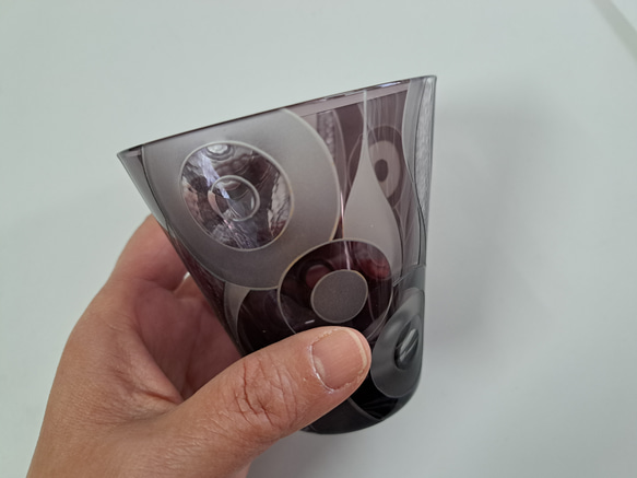 切子サンドブラストコラボグラス 3枚目の画像