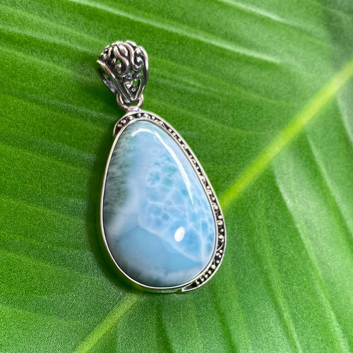 ドミニカ共和国産ラリマー】オリジナルデザイン☆ペンダントトップ