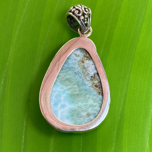 ドミニカ共和国産ラリマー】オリジナルデザイン☆ペンダントトップ