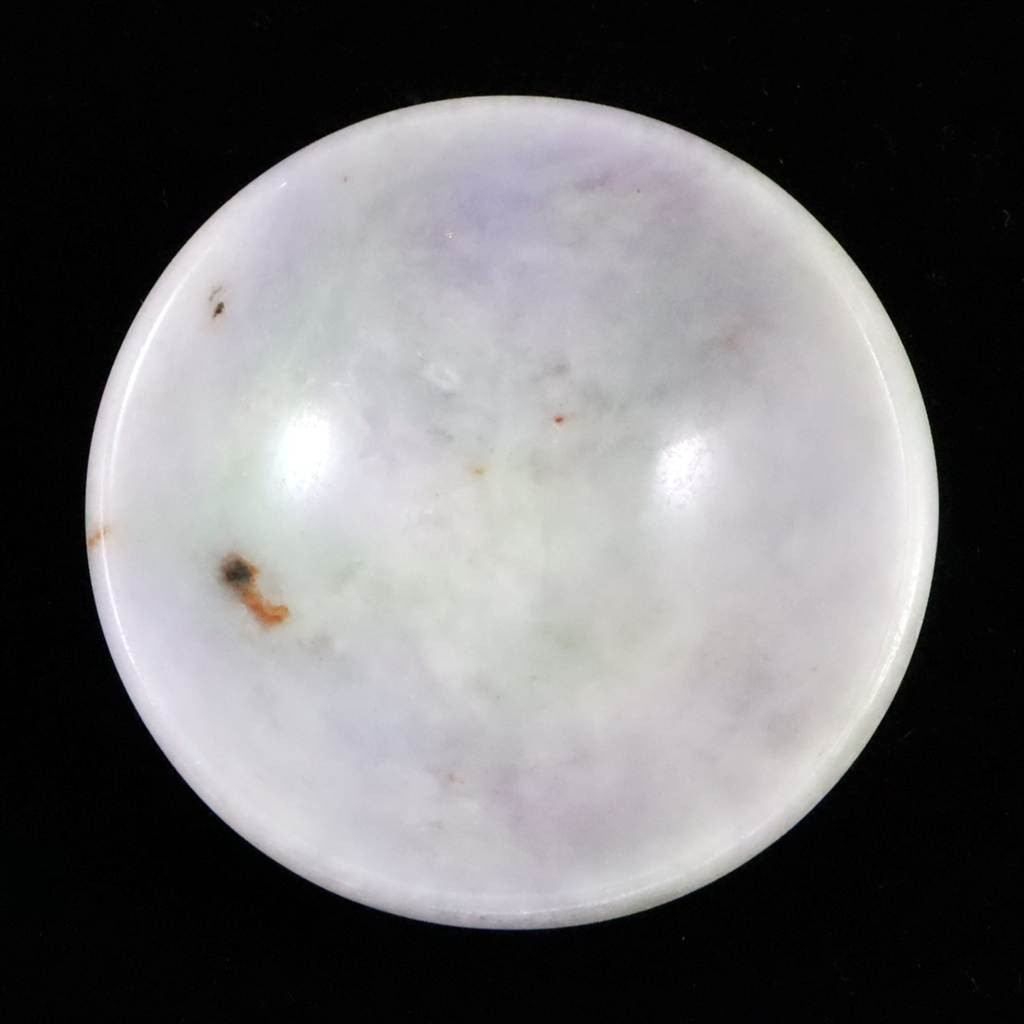 ミャンマー産 ラベンダー翡翠 ヒスイ 56mm小皿 39.3g #21190