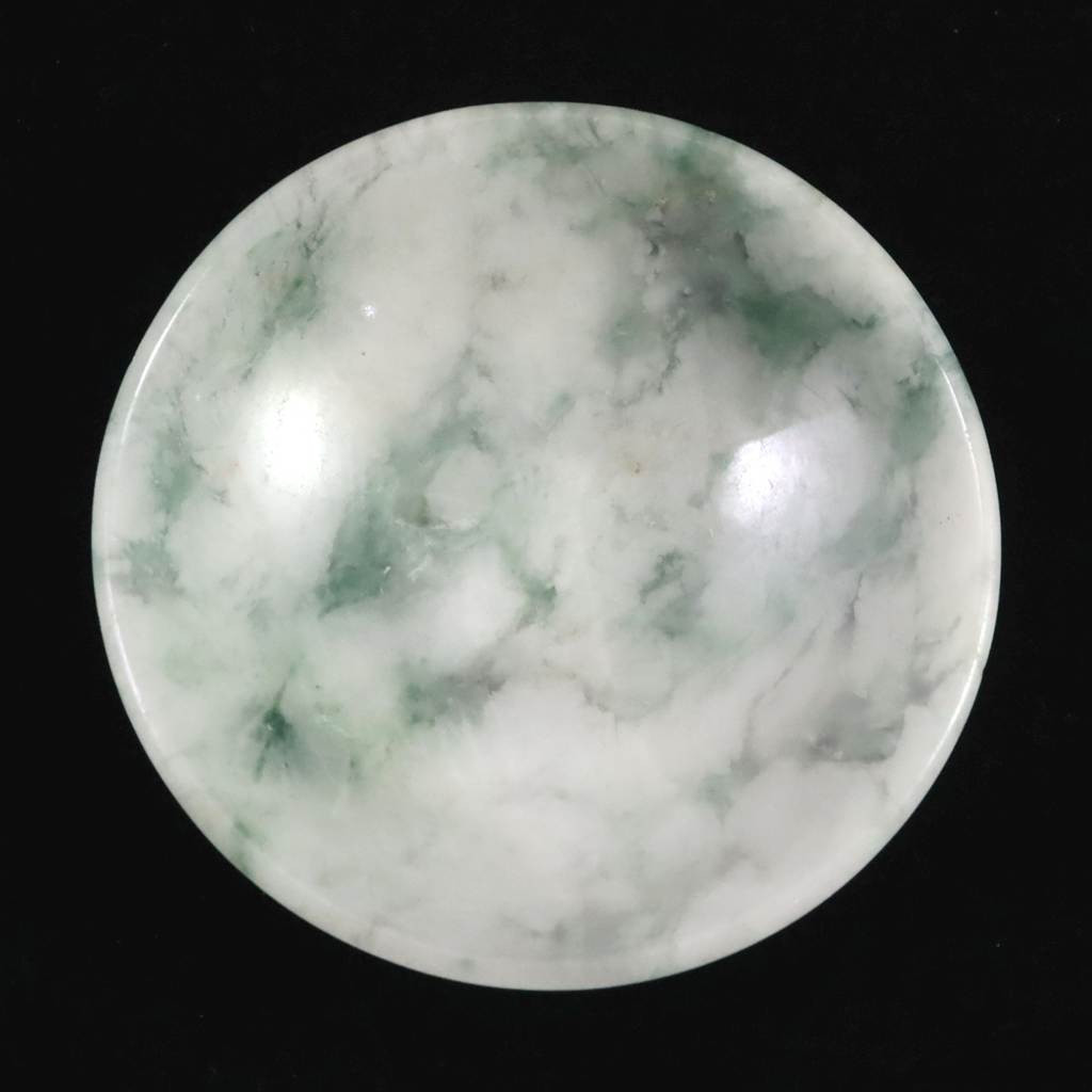 ミャンマー産 グリーン翡翠 ヒスイ 60mm小皿 39.3g #82498 5,402円