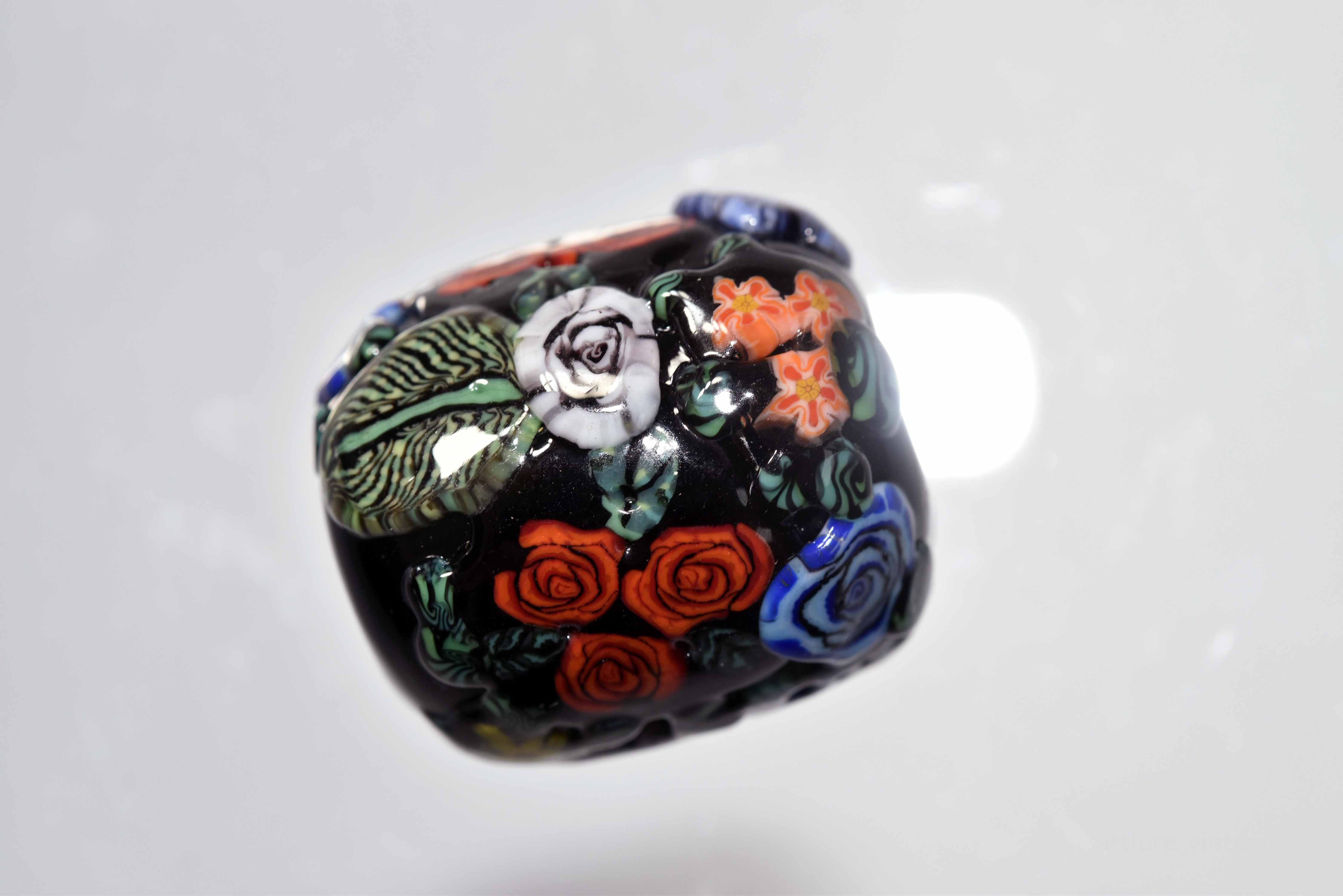 とんぼ玉 トンボ玉 蜻蛉玉 ペンダントトップ   モレッティ   ハンドメイド  y1941-451