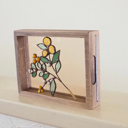 ステンドグラスの冬色＆春色のミニ花束 7枚目の画像