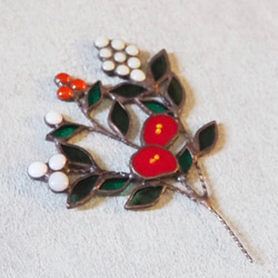 ステンドグラスの冬色＆春色のミニ花束 2枚目の画像