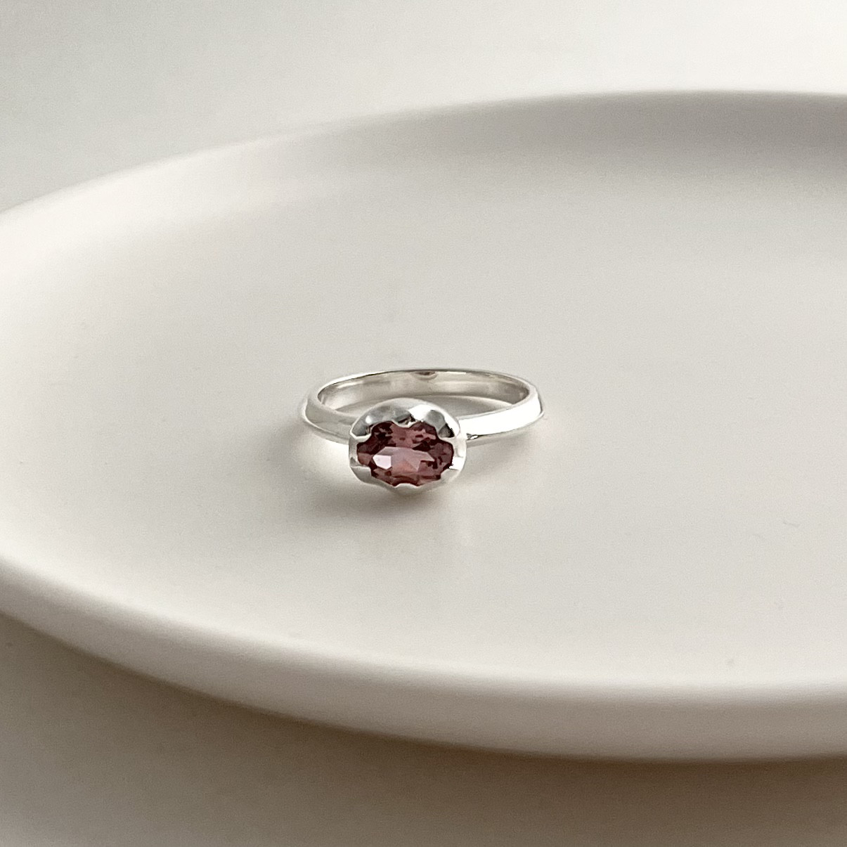 カラーストーン　ピンクトルマリン　指輪　リング　シルバー925   サイズ11号