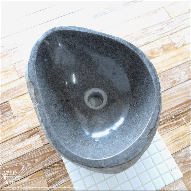 手洗鉢 自然石 洗面ボウルS-E18 洗面器 手洗いボウル 天然石 ウォッシュボウル 洗面資材 お手洗い用