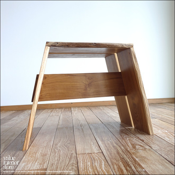 チーク無垢材 スツールprif02 椅子 イス サイドテーブル カフェチェア