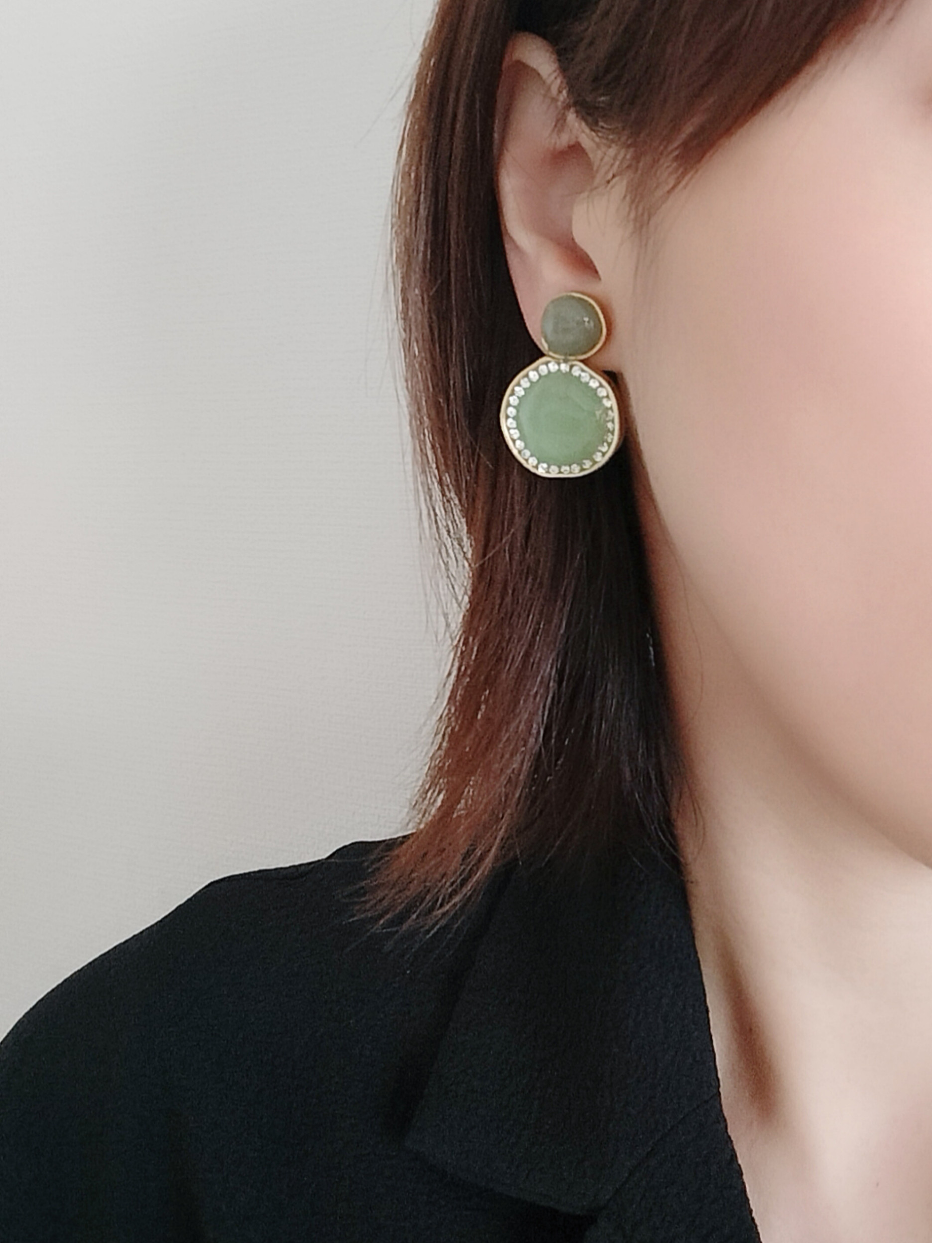 色雫 ―透明感あふれるマーブルイヤリング 4,510円