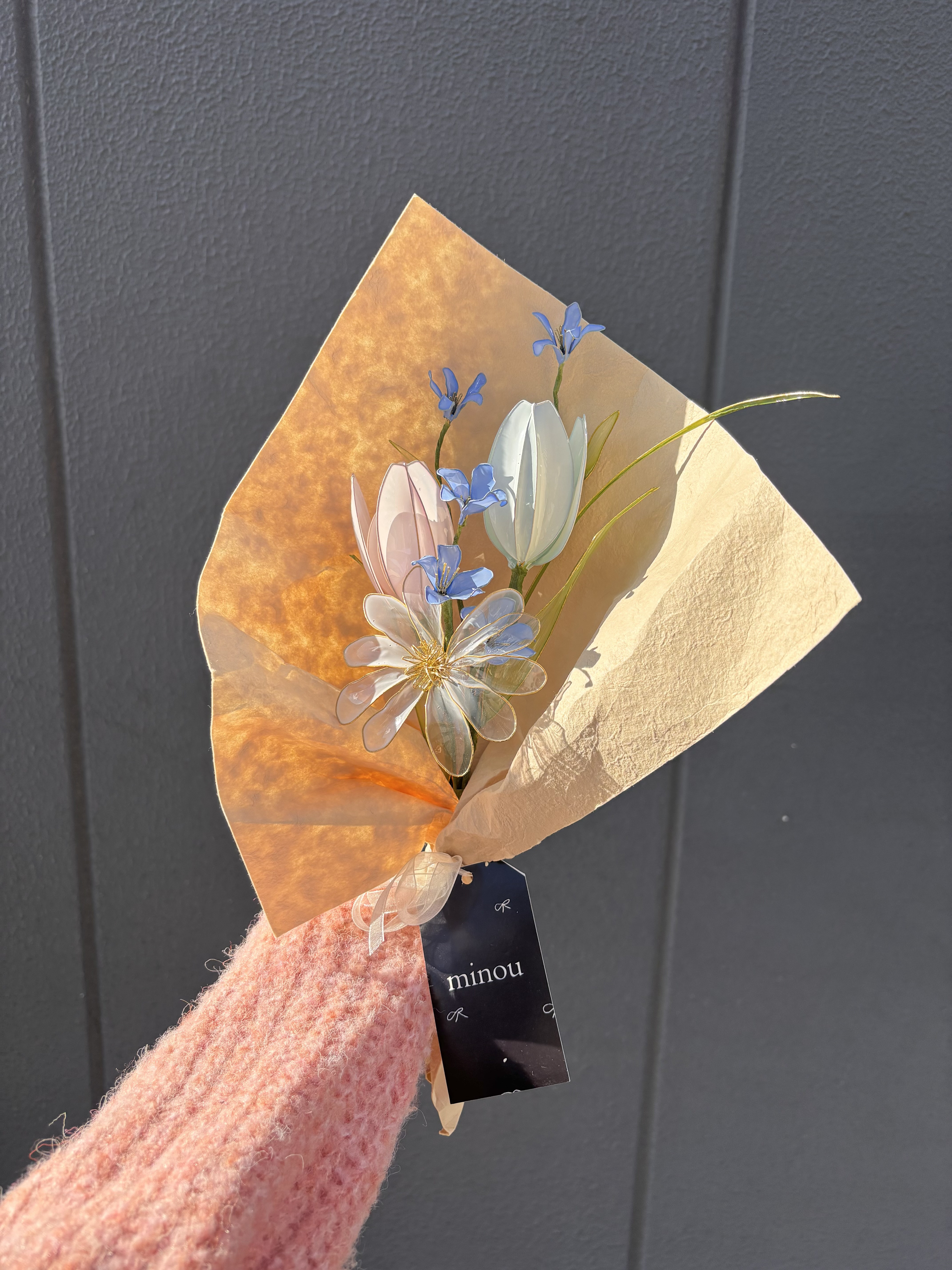 ちゅると透けるチューリップブーケ