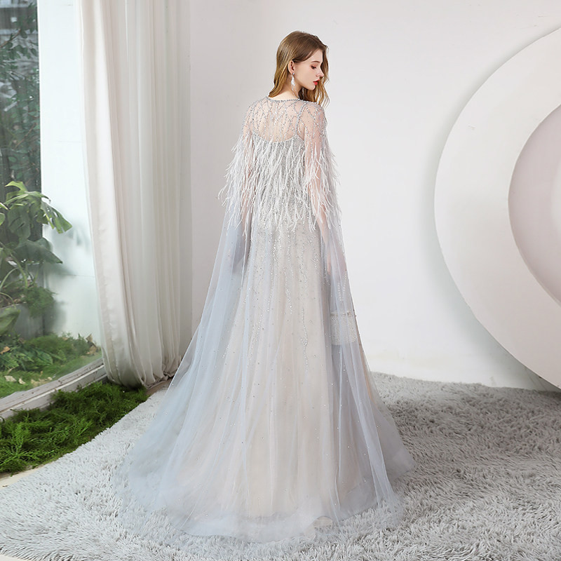 高級感 グレー きらきら パーティードレス 綺麗 誕生日 演奏会 パーティー 二次会 前撮り 披露宴 BL013